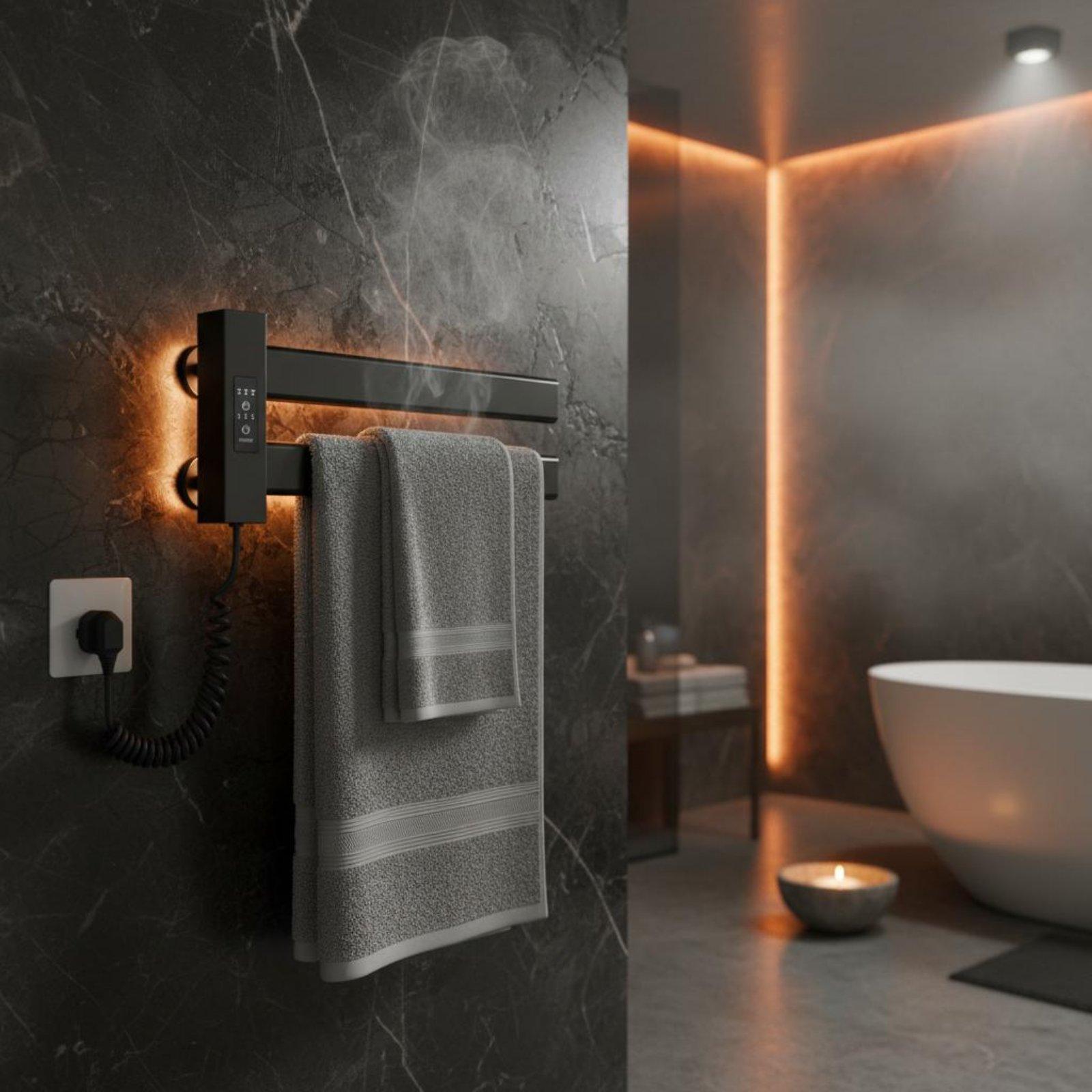 Towel Warmer Electric - Smart Towel Heating Rack easy Installation