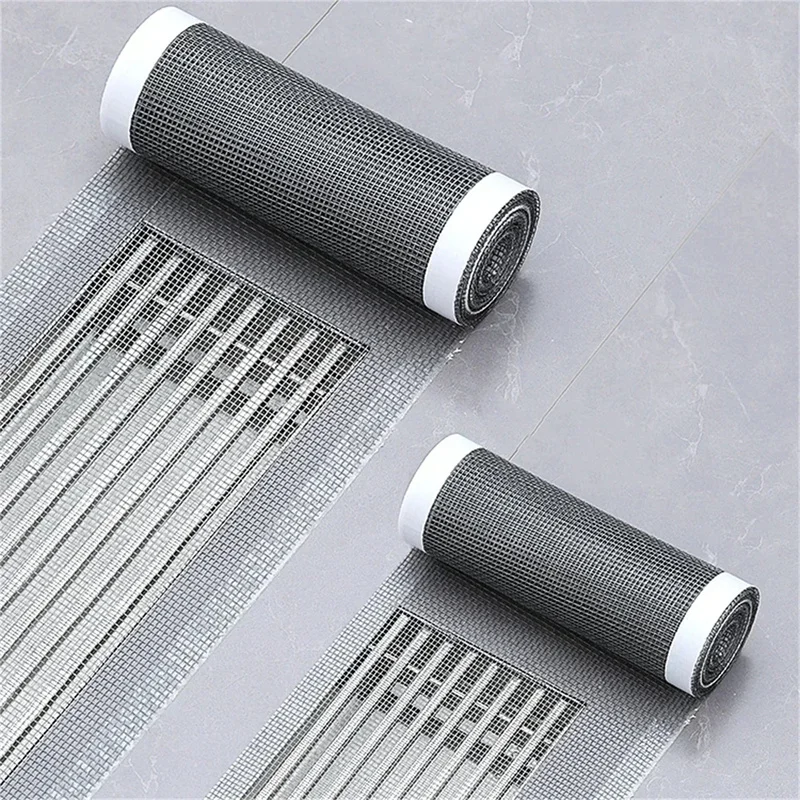 Drain Hair Catcher - Cuttable Shower Drain Hair Catcher Self-Adhesive