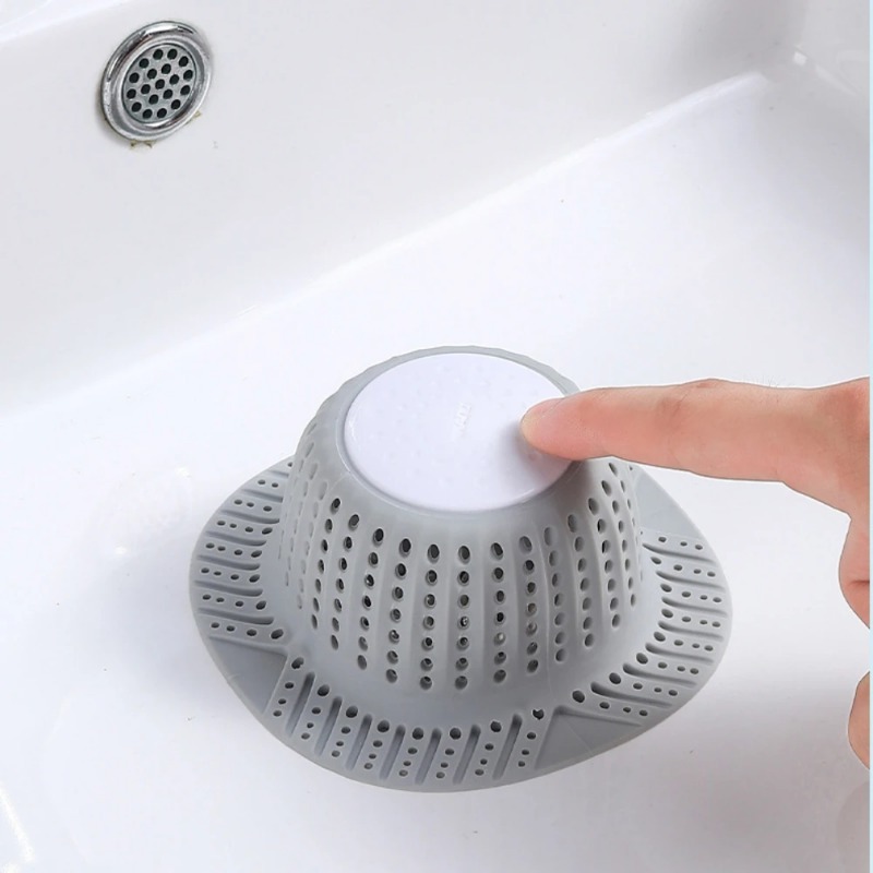 Drain Hair Catcher - Removable Self‑Adhesive Silicone Drain Hair Catcher