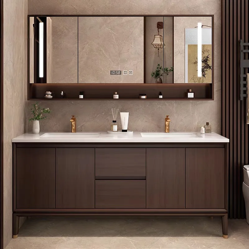 Home Bathroom Vanity Combo - Bookcase Organizer Bathroom Cabinet Makeup Modern