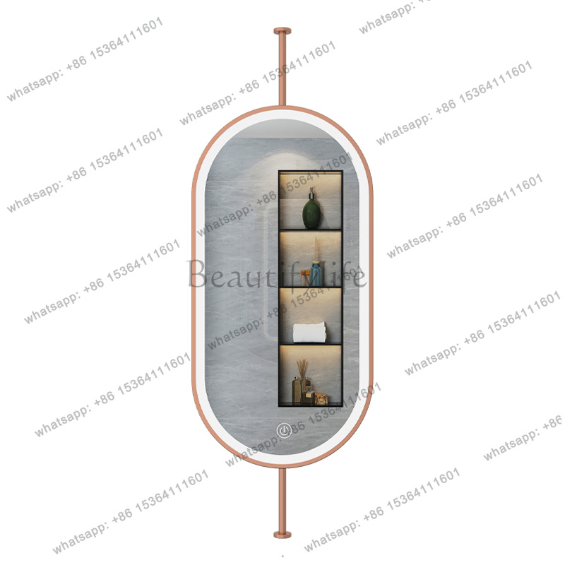 Home Bathroom Glass - zj.Size60x90cm Ceiling Oval Hanging Mirror Modern