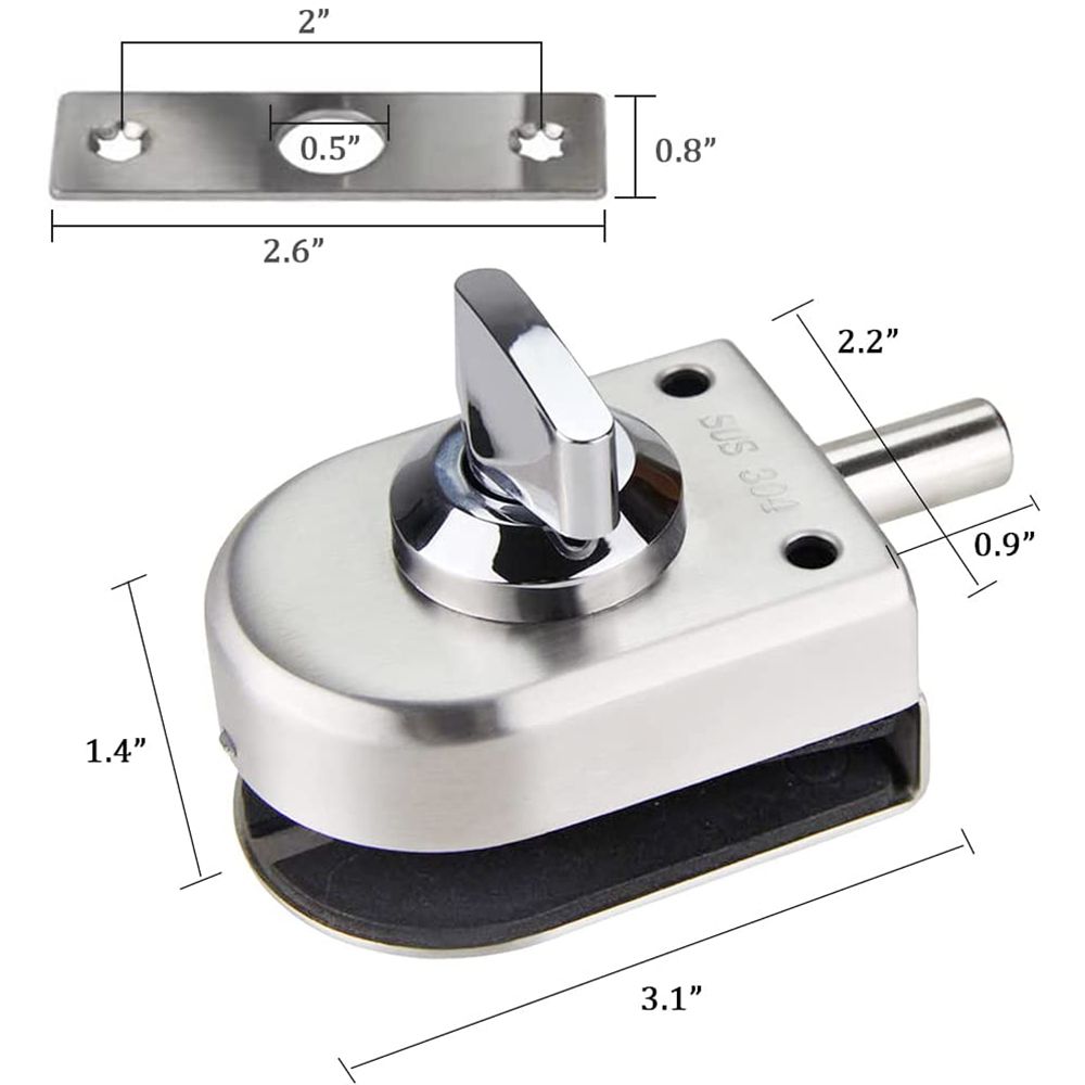 Bathroom Office Anti-Theft Hom - Home Bathroom Glass ulasan dan harga