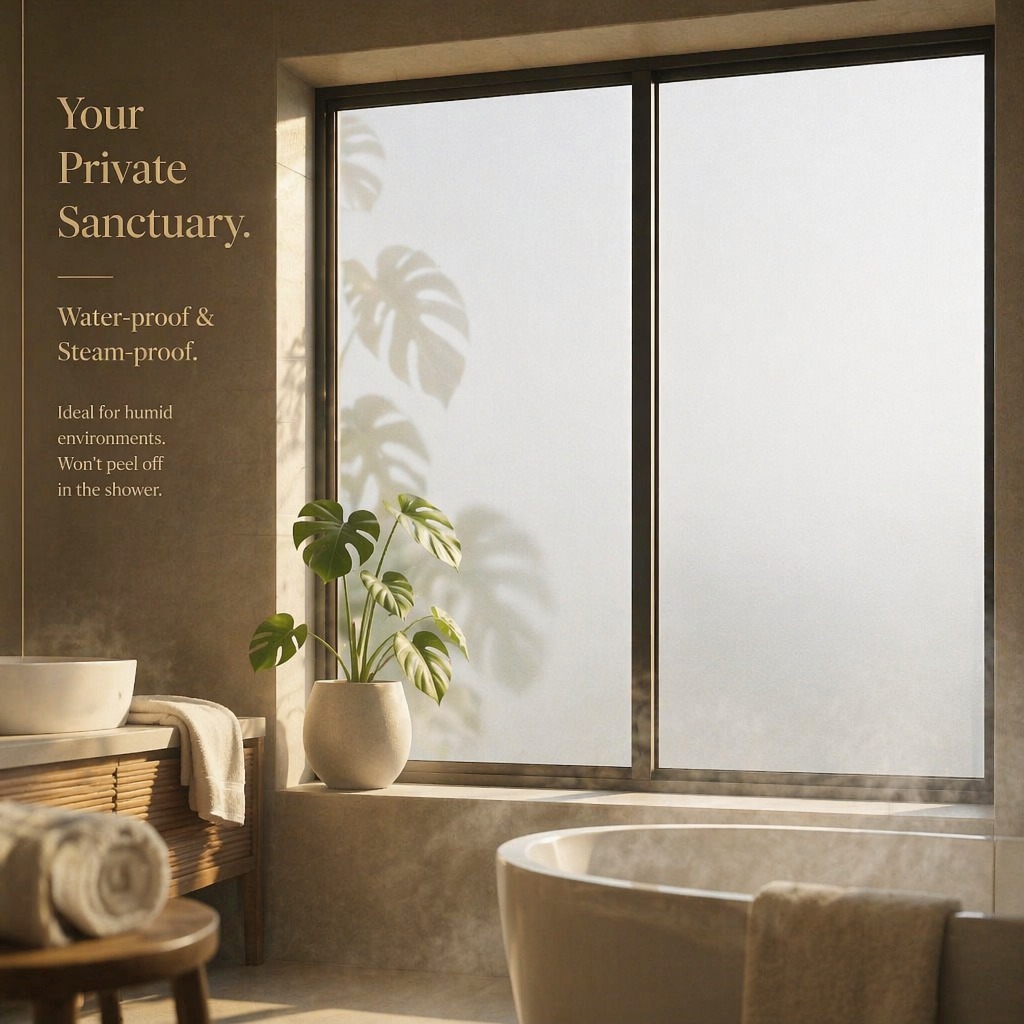 Frosted Privacy Window Film Tr - Home Bathroom Glass ulasan dan harga