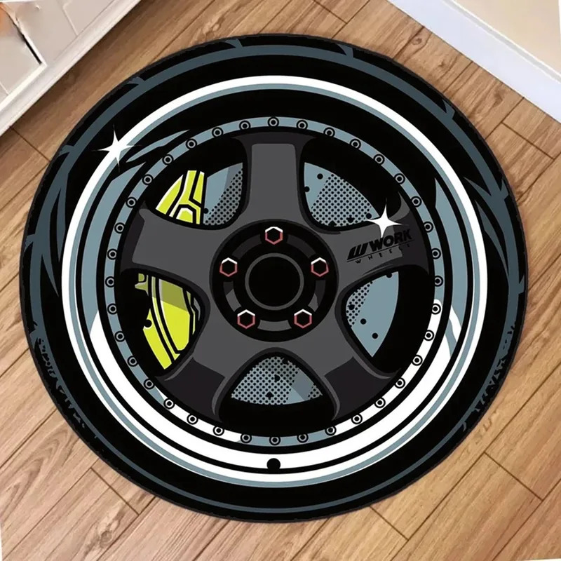 VIKAMA Car Hub Round Cushion S - Home Bathroom Carpet ulasan dan harga