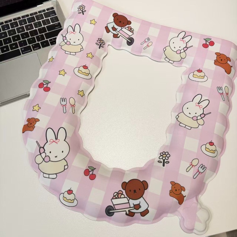 Miffy Rabbit Anime Two-Dimensi - Home Bathroom With Two Toilets ulasan dan harga