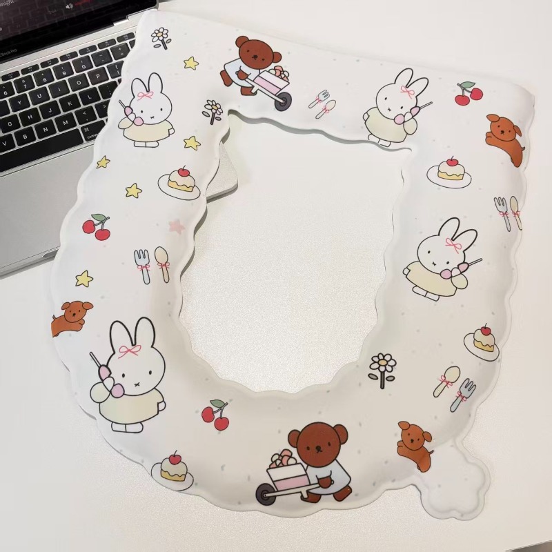 Miffy Rabbit Anime Two-Dimensi - Home Bathroom With Two Toilets ulasan dan harga