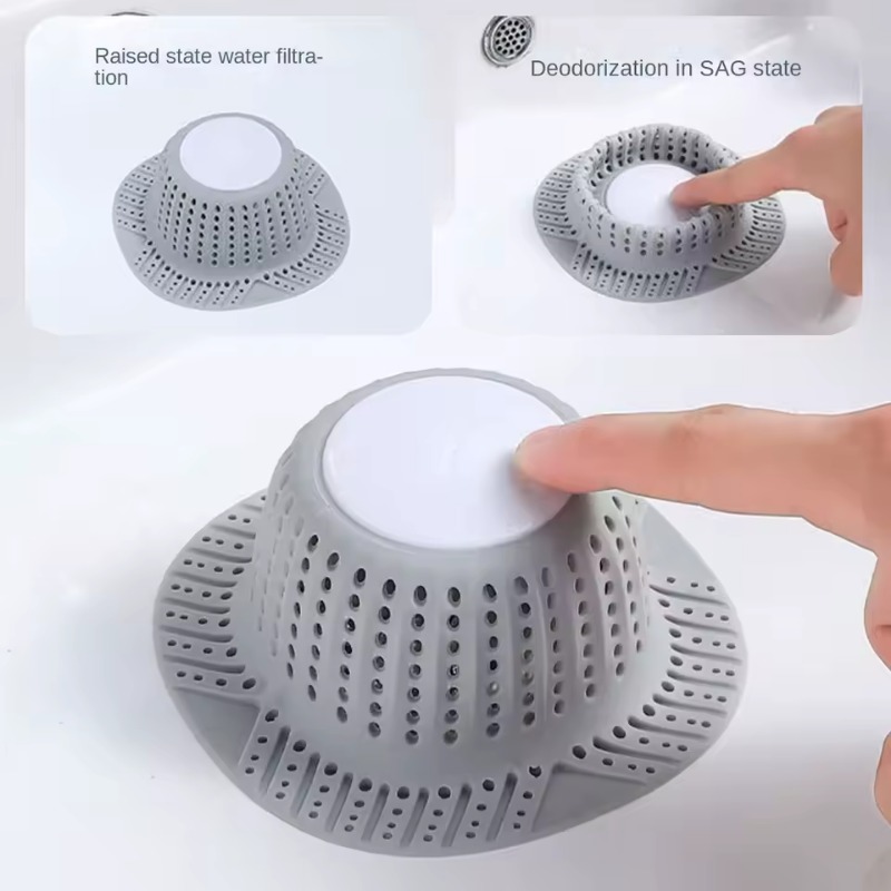 Removable Self‑Adhesive Silico - Drain Hair Catcher ulasan dan harga
