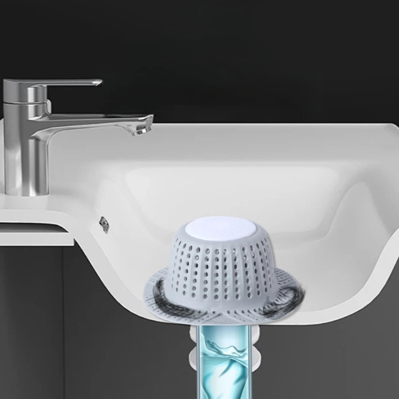 Removable Self‑Adhesive Silico - Drain Hair Catcher ulasan dan harga