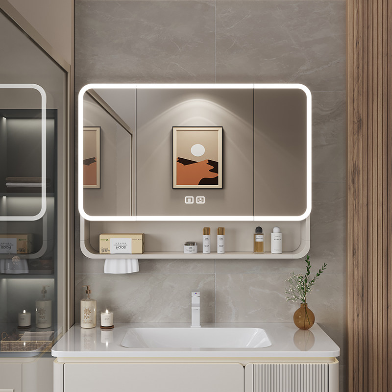 Organizer Mirror Bathroom Cabi - Home Bathroom Glass ulasan dan harga