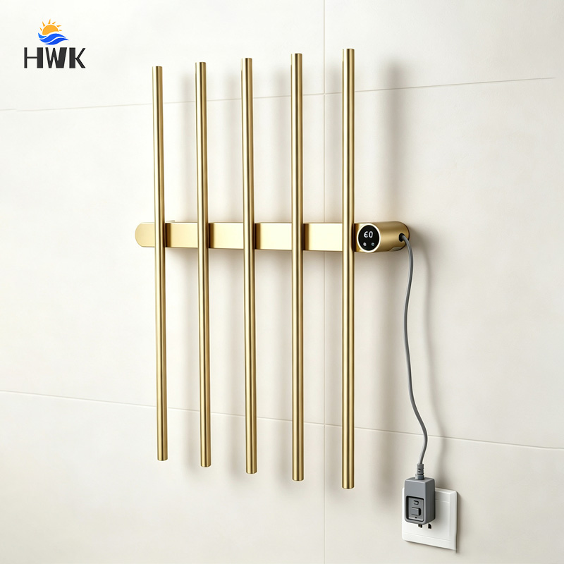 Brushed Gold Vertical Electric - Towel Warmer Electric ulasan dan harga