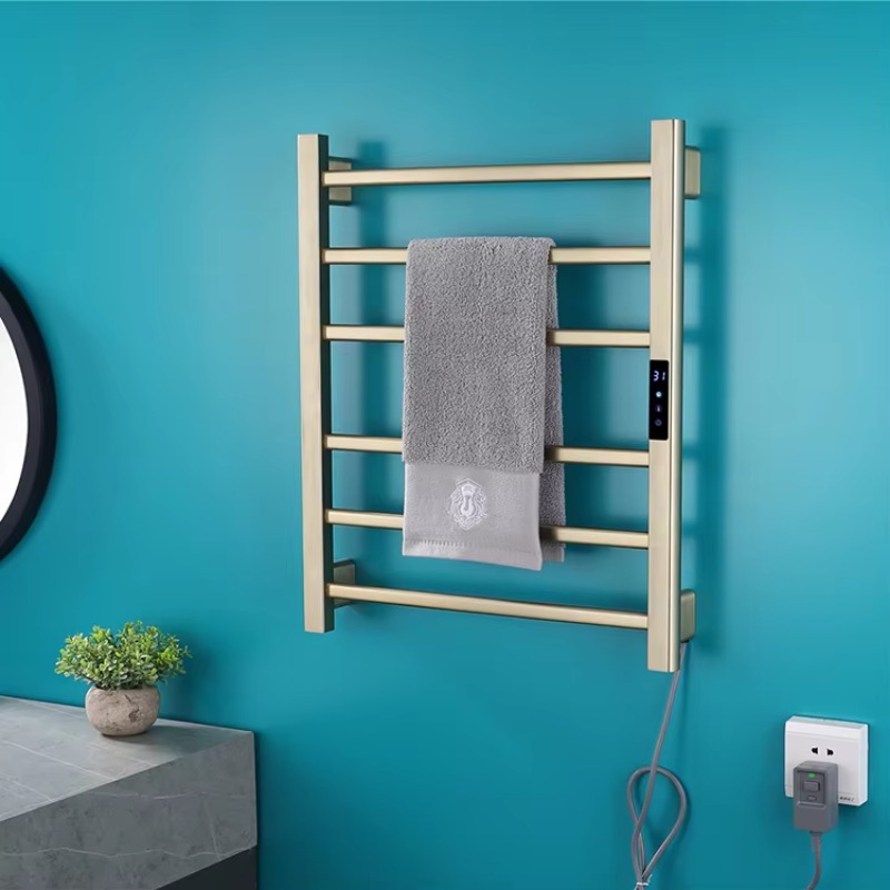 Black Gray Gold Brushed Bathro - Towel Warmer Electric ulasan dan harga
