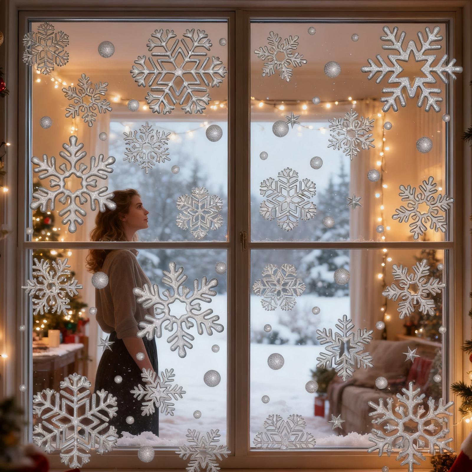 Holiday Window Clings Static R - Home Bathroom Glass ulasan dan harga