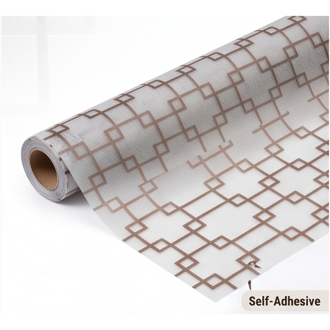Oriental Lattice Square Printe - Home Bathroom Glass ulasan dan harga