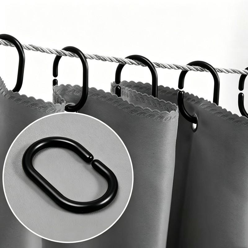 58 pcs Bathroom Drapery Rings, - Home Bathroom Partition ulasan dan harga