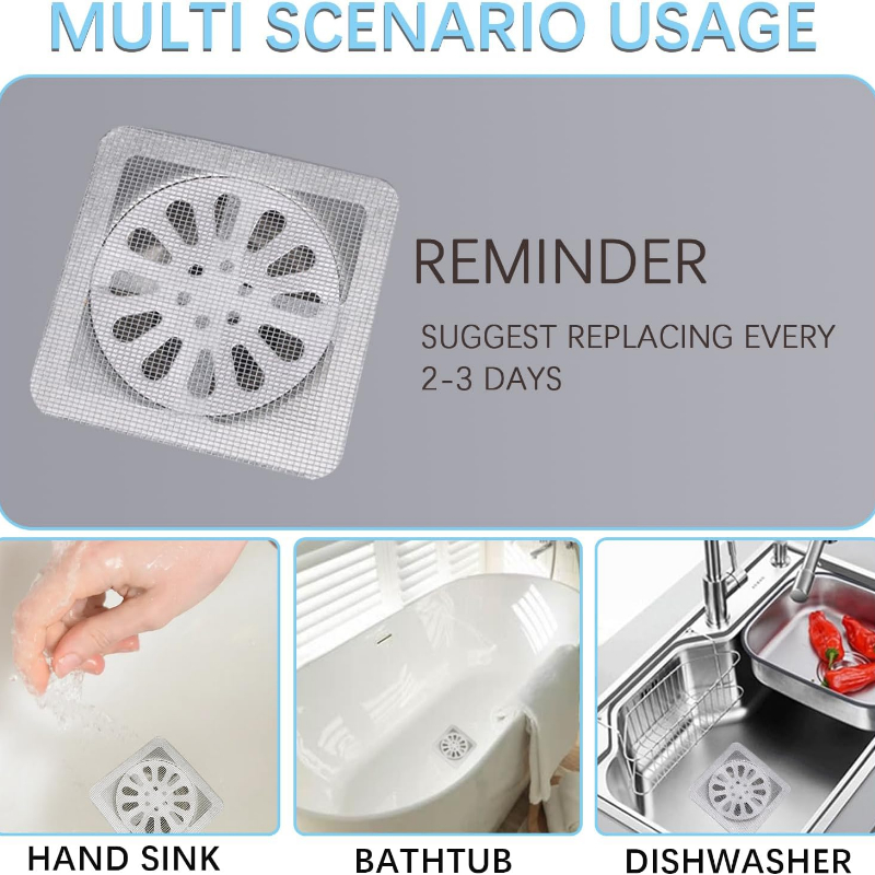 100PCS Disposable Shower Drain - Drain Hair Catcher ulasan dan harga