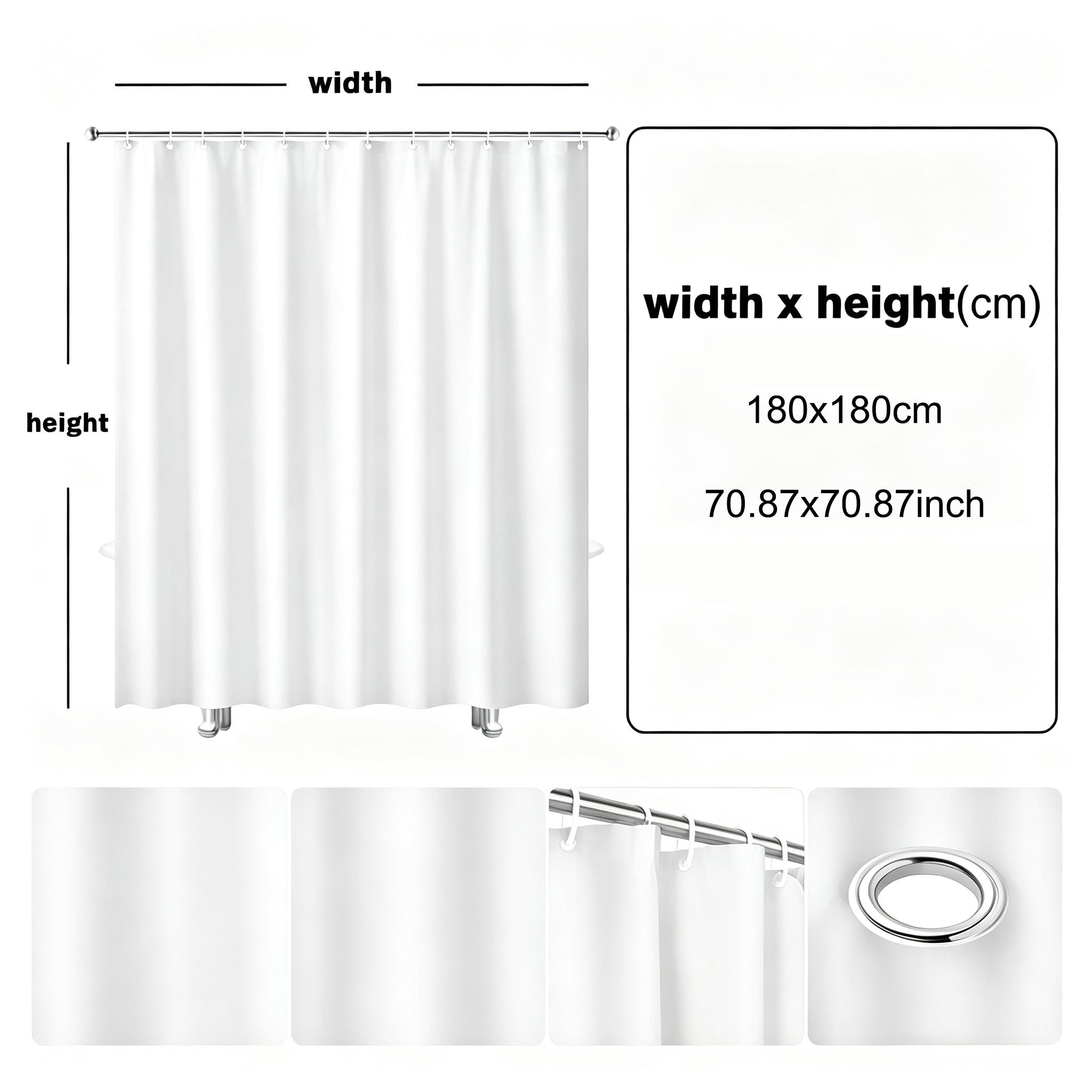2D Flat, 2D Flat Shower Curtai - Home Bathroom Partition ulasan dan harga