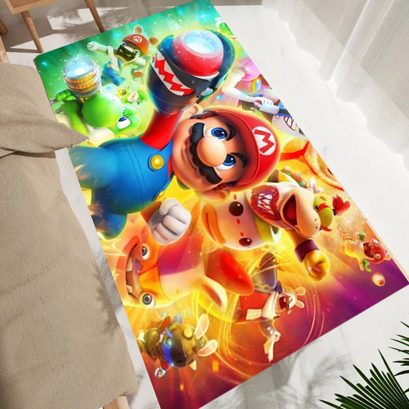 Cartoon S-Super M-Mario Bros G - Home Bathroom Carpet ulasan dan harga