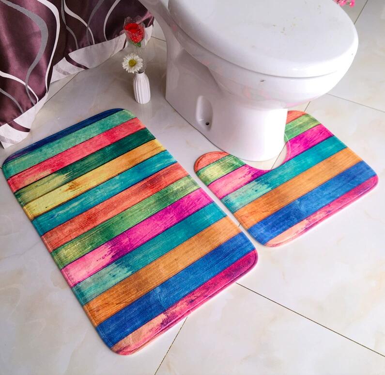 Home Carpet Bathroom Floor Mat - Home Bathroom With Two Toilets ulasan dan harga
