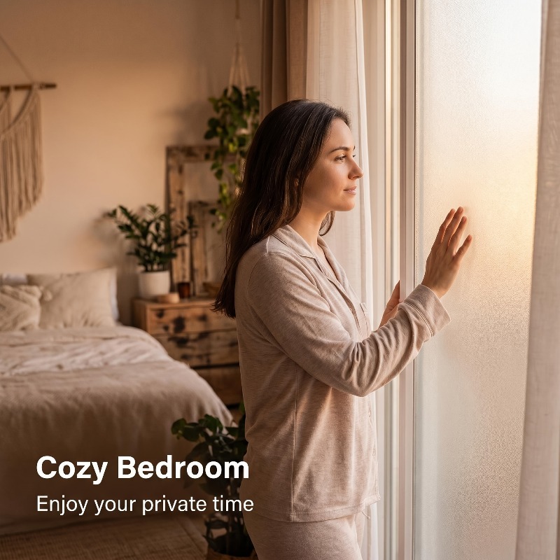 Pure White Frosted Privacy Win - Home Bathroom Glass ulasan dan harga