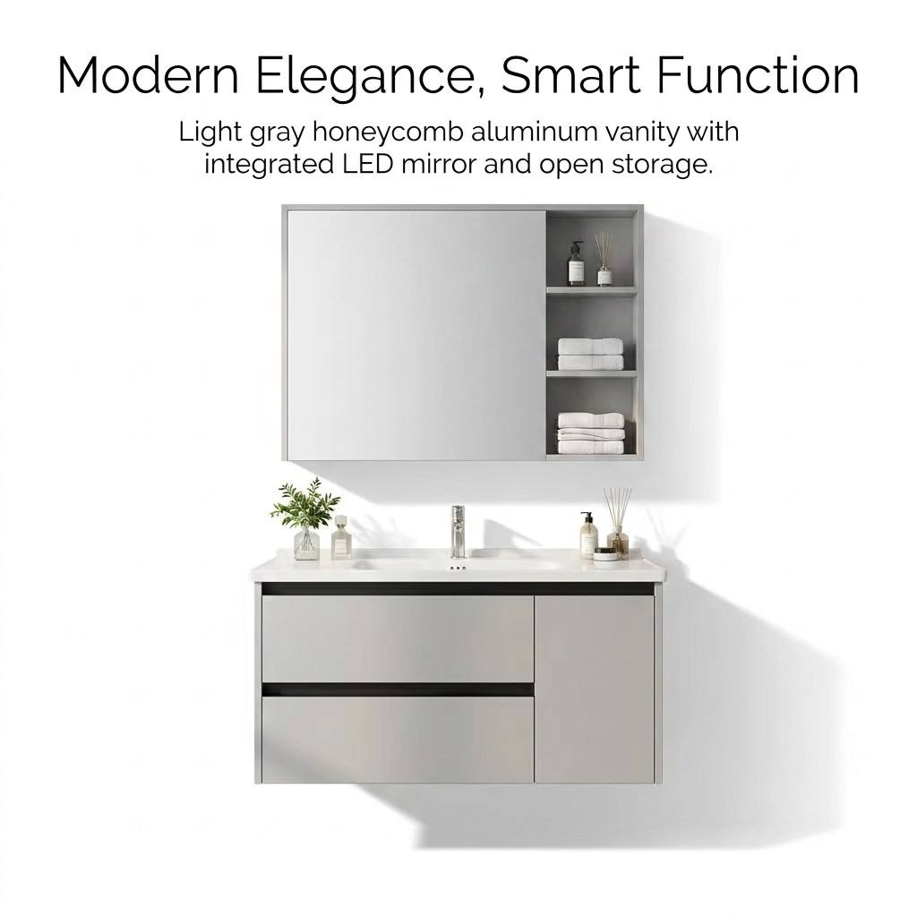 Bathroom CabinetModern Eco-Fri - Home Bathroom Vanity Combo ulasan dan harga
