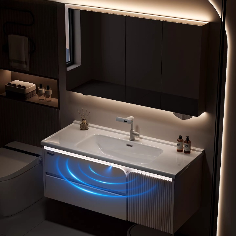 #Home Ceramic integrated basin - Home Bathroom Vanity Combo ulasan dan harga