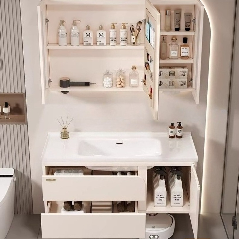 #Home Ceramic integrated basin - Home Bathroom Vanity Combo ulasan dan harga