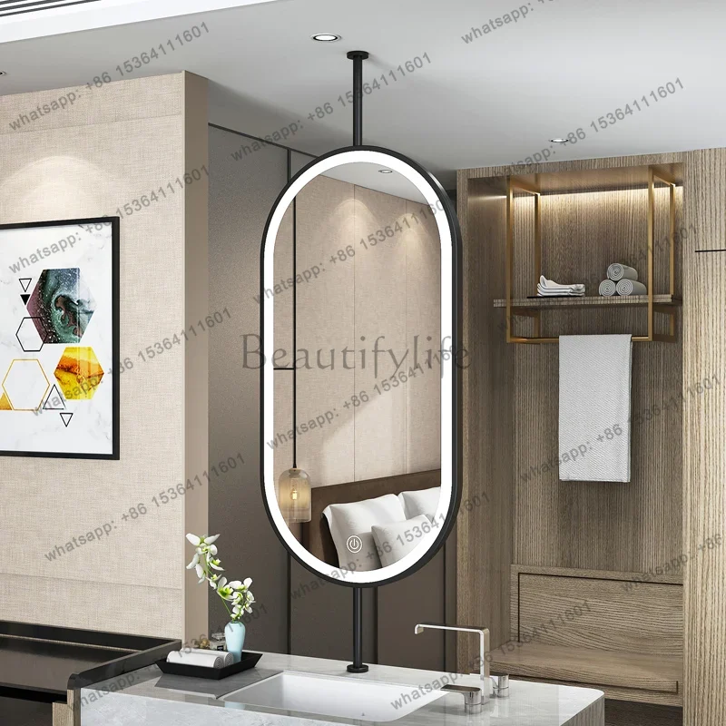 zj.Size60x90cm Ceiling Oval Ha - Home Bathroom Glass ulasan dan harga