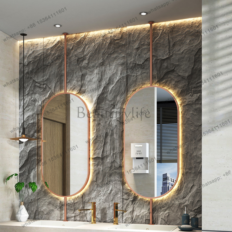 zj.Size60x90cm Ceiling Oval Ha - Home Bathroom Glass ulasan dan harga